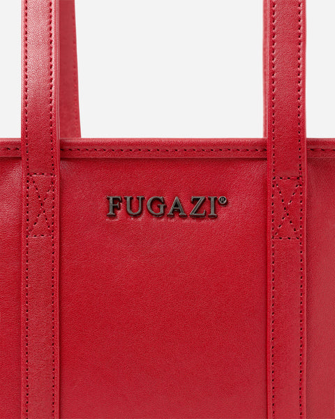 Leather Laundry Mini Bag Red