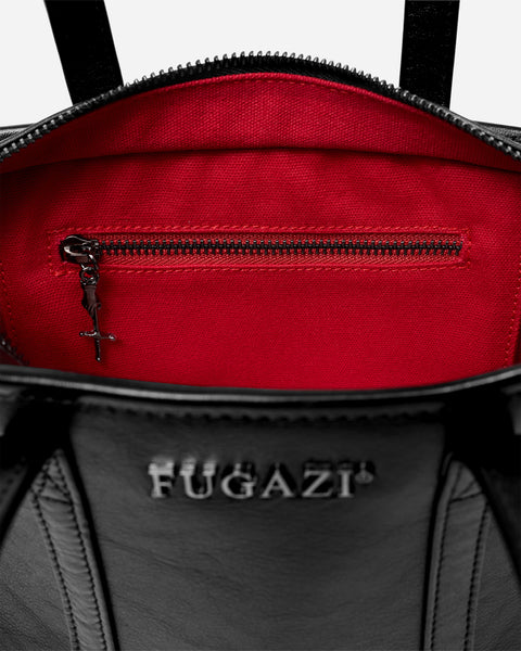 Leather Laundry Mini Bag Black