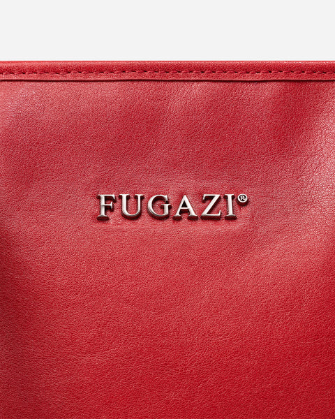 Leather Laundry Traveler Bag Red