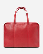 Leather Laundry Traveler Bag Red