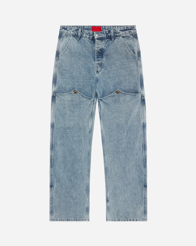 Western Snap Jeans Light Washed