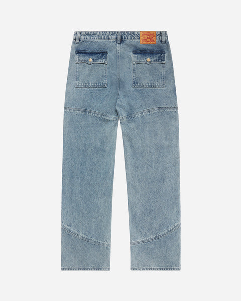 Western Snap Jeans Light Washed