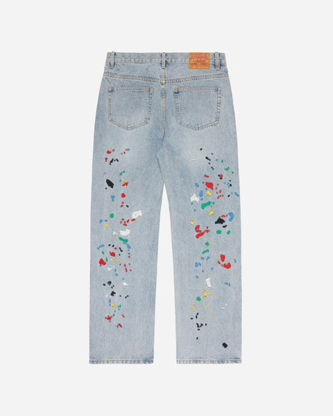 Chain Splatter Jeans Light Washed