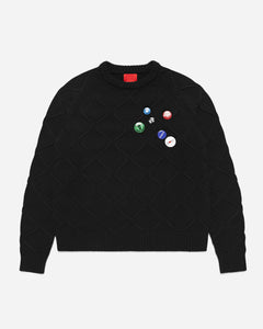 Liner Knit Sweater Black