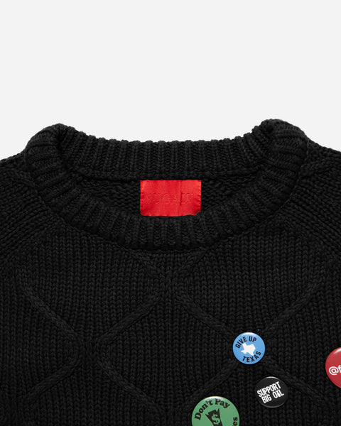 Liner Knit Sweater Black