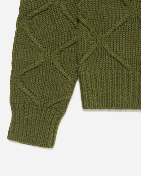 Liner Knit Sweater Olive