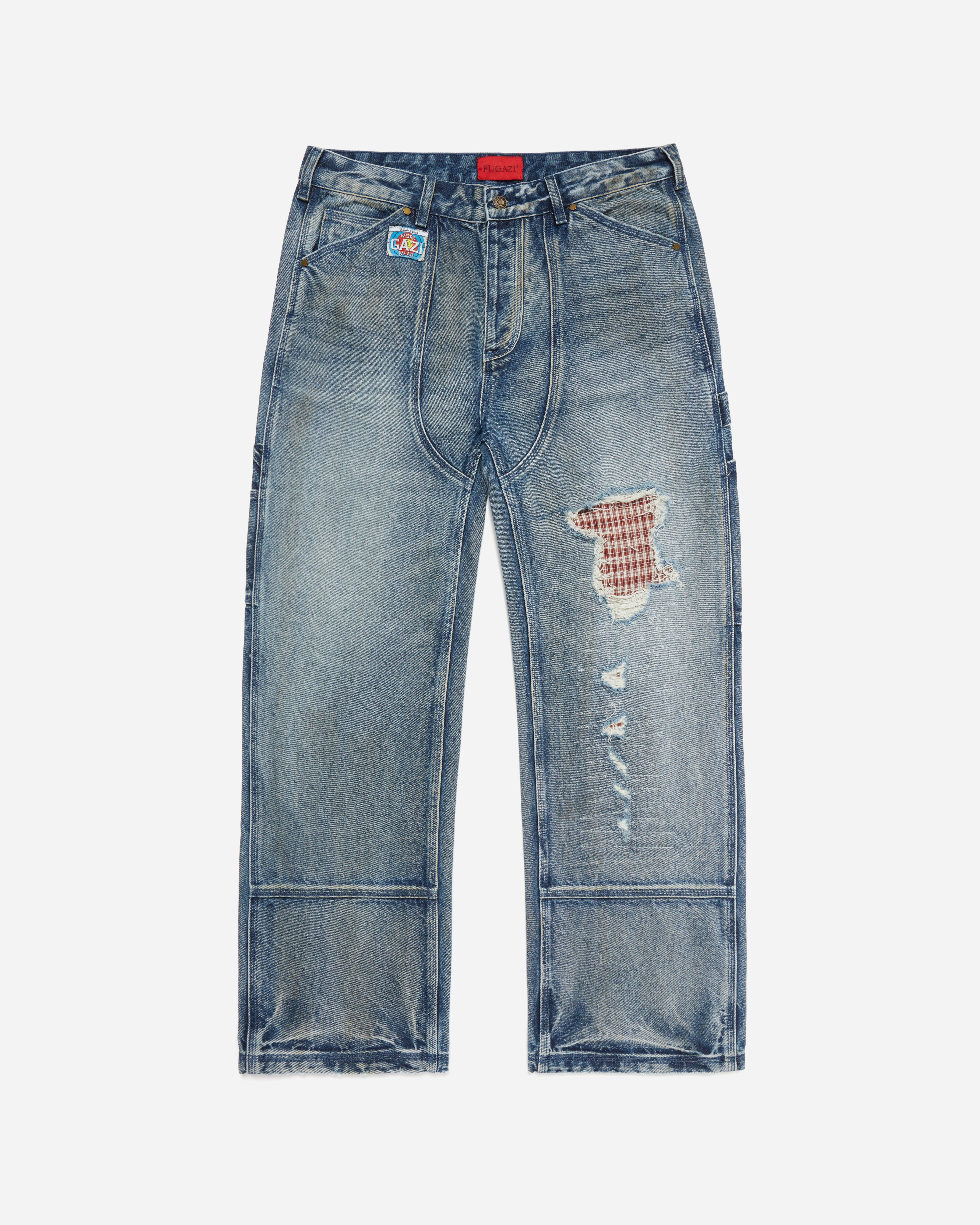 【YOURNUS】Soil Washing Cross Denim Pants YOURNUS】Tundra Washing Wide Denim Pants (YOURNUS/デニム