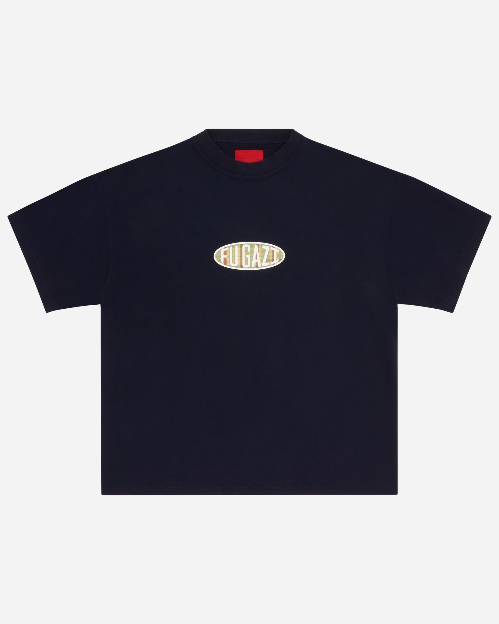 Plaid Ogo Tee Navy