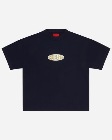 Plaid Ogo Tee Navy