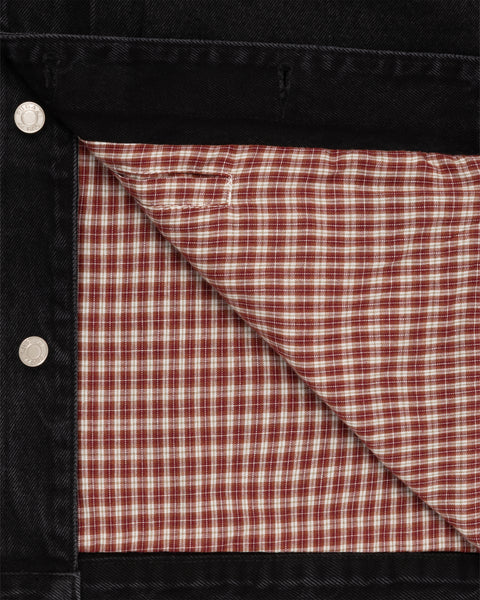 Novelty Denim Jacket Washed Black