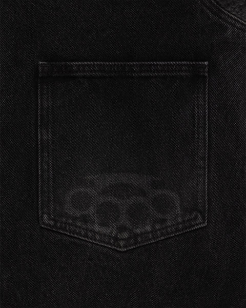 Novelty Denim Jacket Washed Black