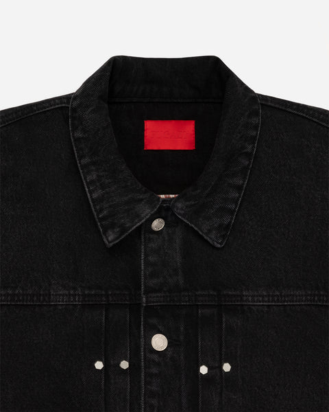 Novelty Denim Jacket Washed Black