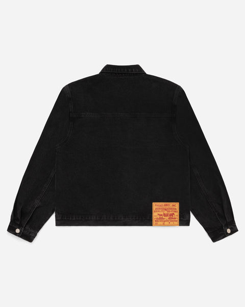 Novelty Denim Jacket Washed Black