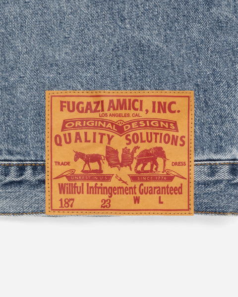 Novelty Denim Jacket Light Washed