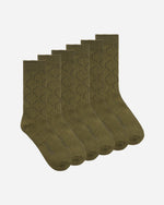 Liner Knit Sock Bundle Olive