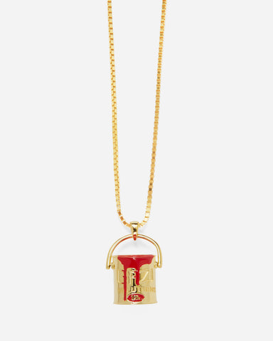 Paint Bucklet Necklace Gold