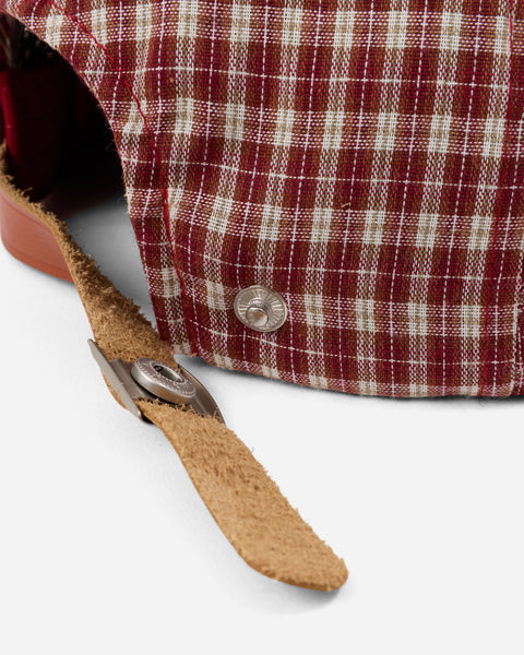 Plaid Hat Red