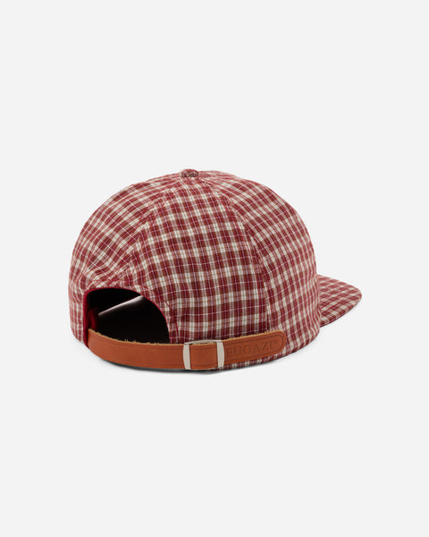 Plaid Hat Red