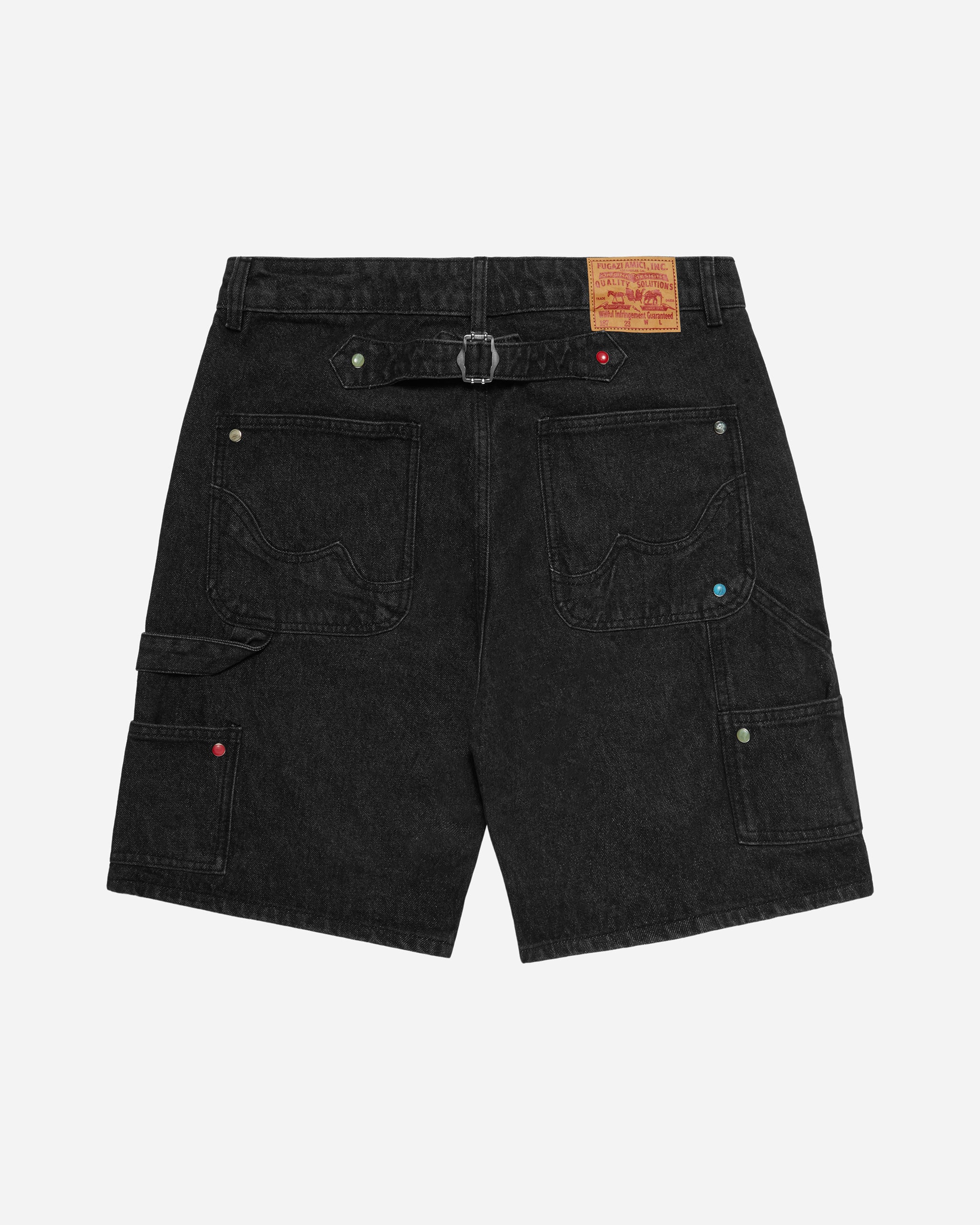 PASSPORT DENIM SHORTS BLACK 34 PASSPORT DENIM SHORTS BLACK 34