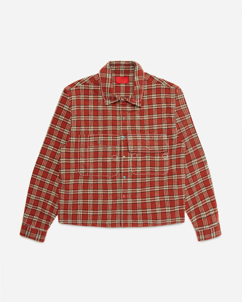 Stone Snap Flannel Red