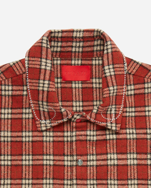 Stone Snap Flannel Red