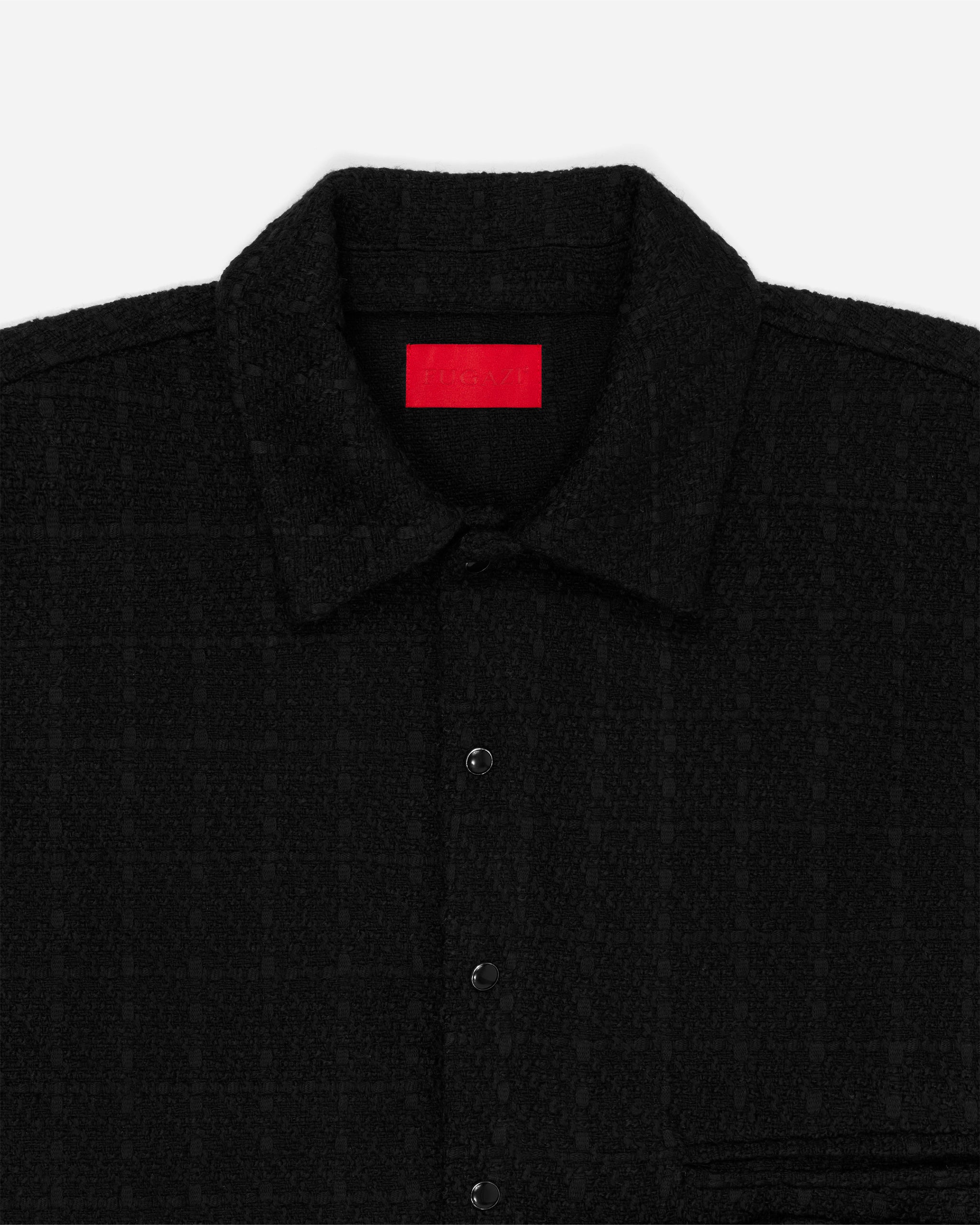Shotgun Tweed Shirt Black – FUGAZI®