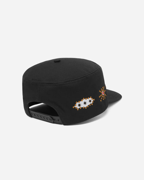 Studded Pillbox Hat Black