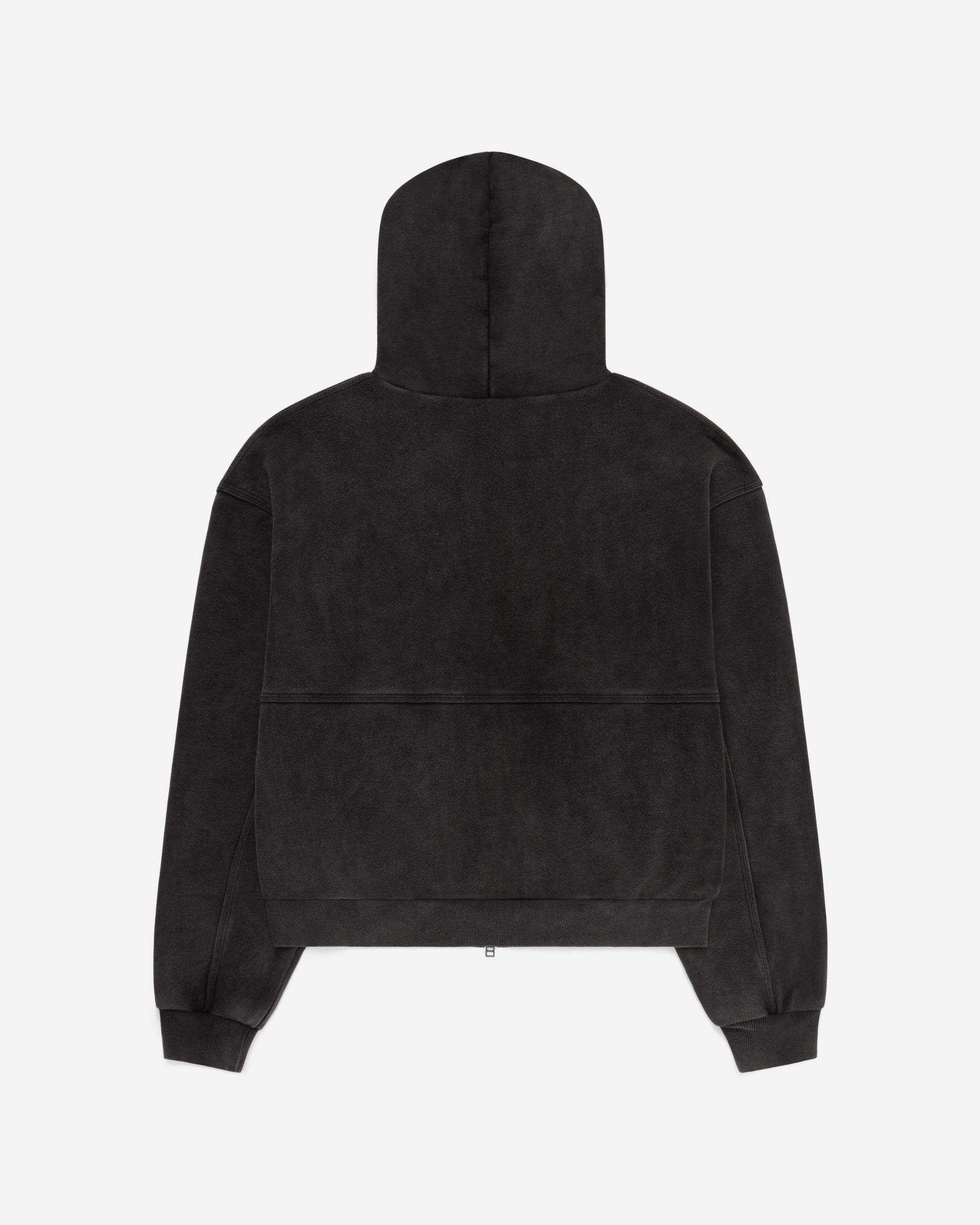 Super Duty Zip Hoodie Washed Black – FUGAZI®