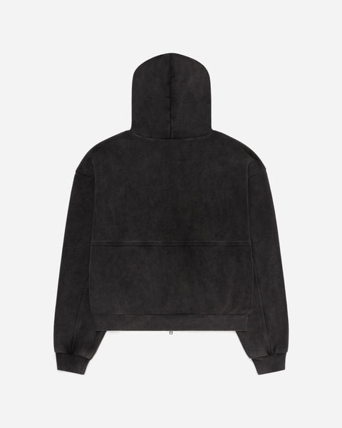 Super Duty Zip Hoodie Washed Black