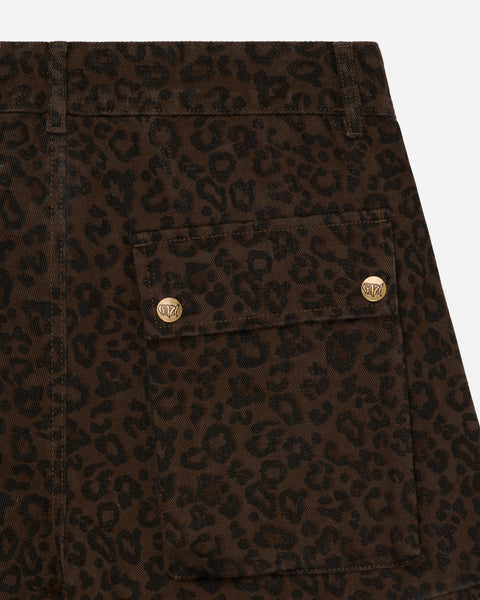 Textured Cargo Pant Leopard