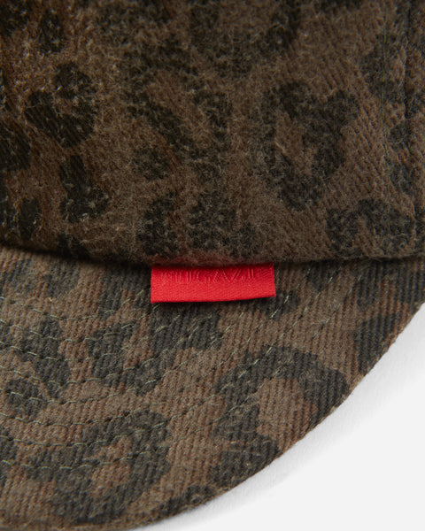 Textured Mini Brim Hat Leopard