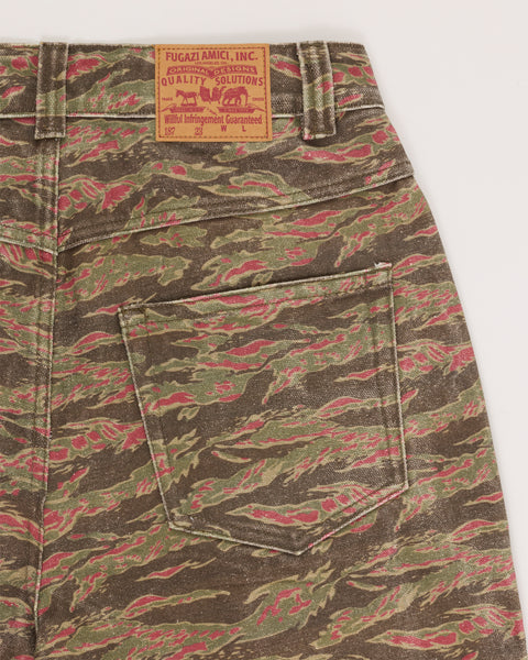 Washed Tiger Camo Work Pant Olive