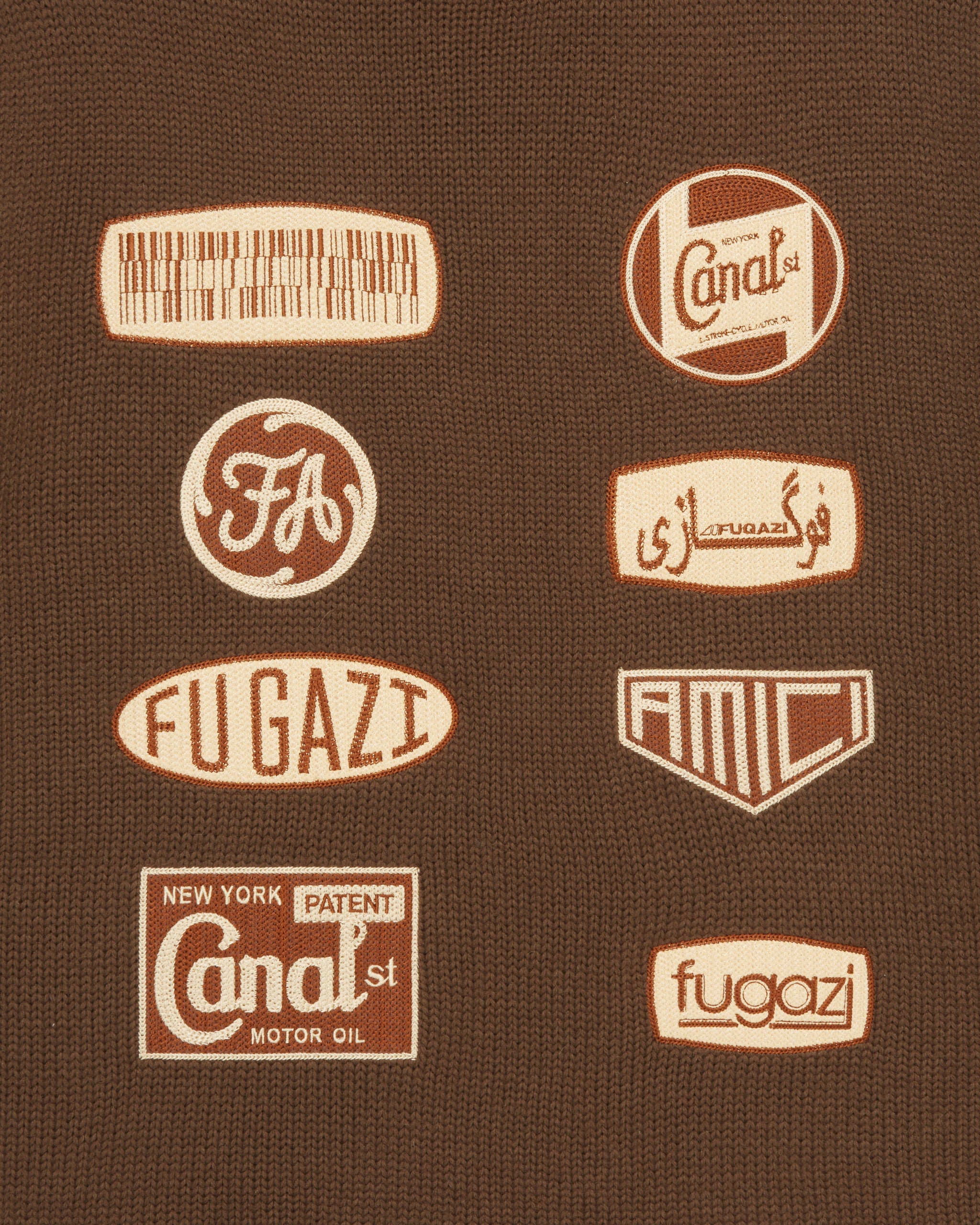 Racing Knit Sweater Brown – FUGAZI®