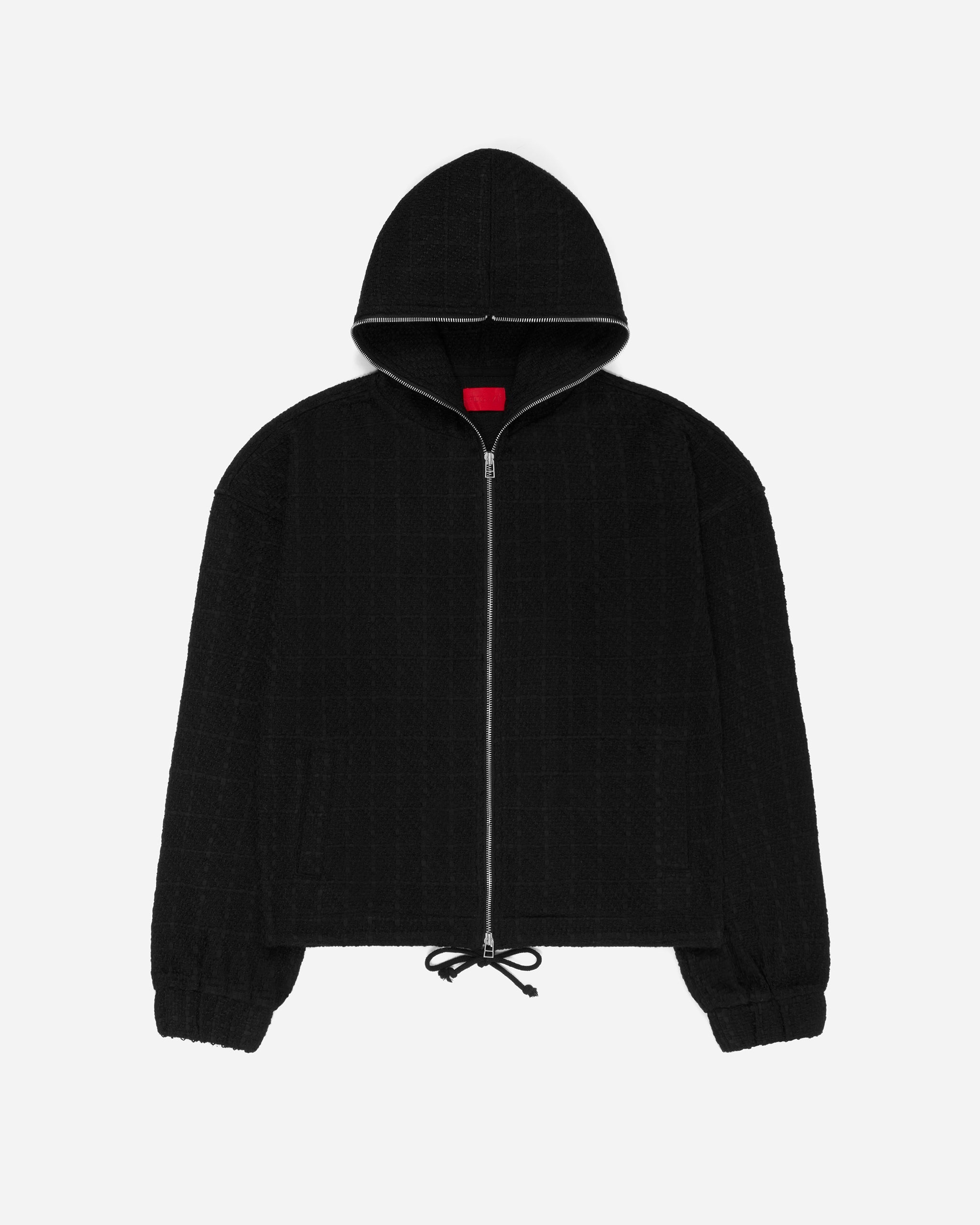 かばにそ　　　FUGA TweedZipHoodieBlackSz_0003_Bac