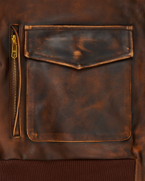 Two Tooth Leather Bomber