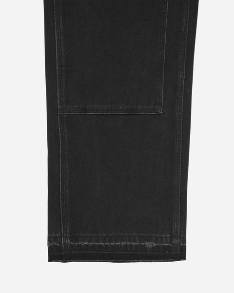 Washed Double Knee Work Pant Black