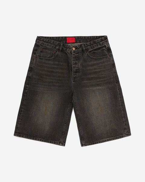 FUGAZI® Good Denim Shorts Washed Black – washed 14.5oz cotton denim shorts