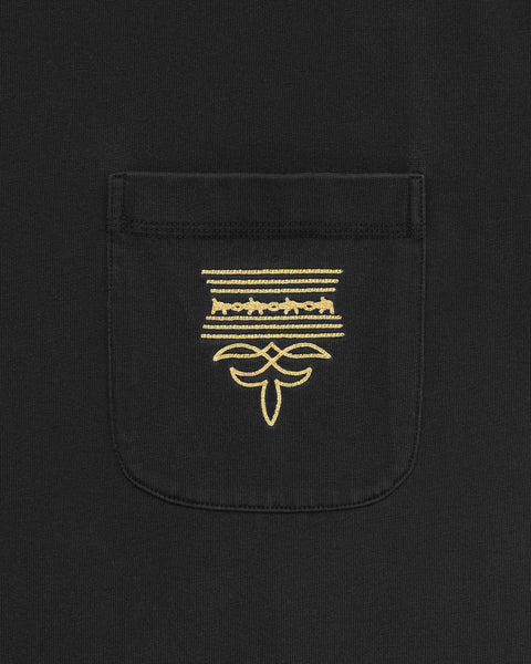 Medallion Pocket Tee Washed Black