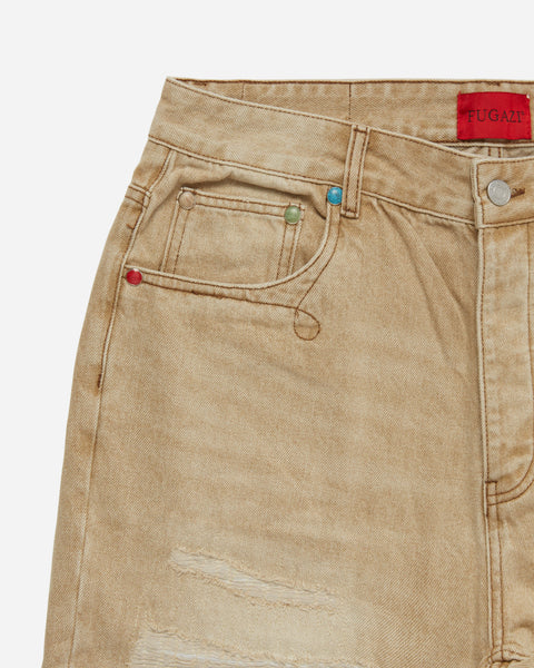 Stone Rivet Jeans Natural Washed