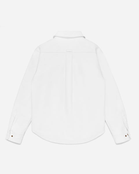 White Collar Work Jacket White