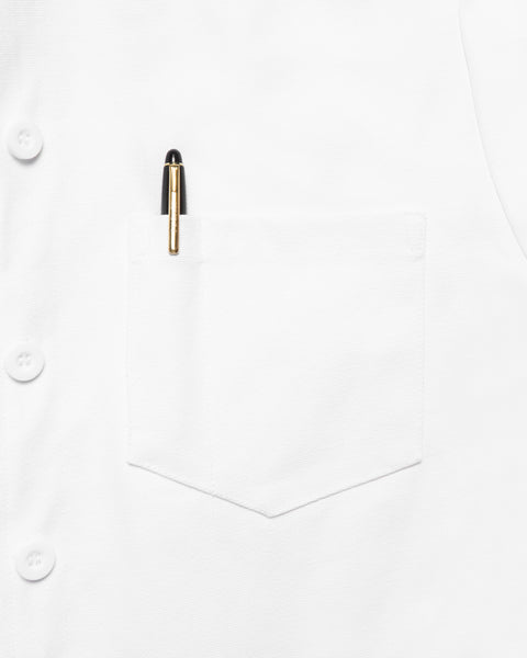 White Collar Work Jacket White