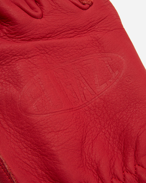 Leather Work Gloves Red