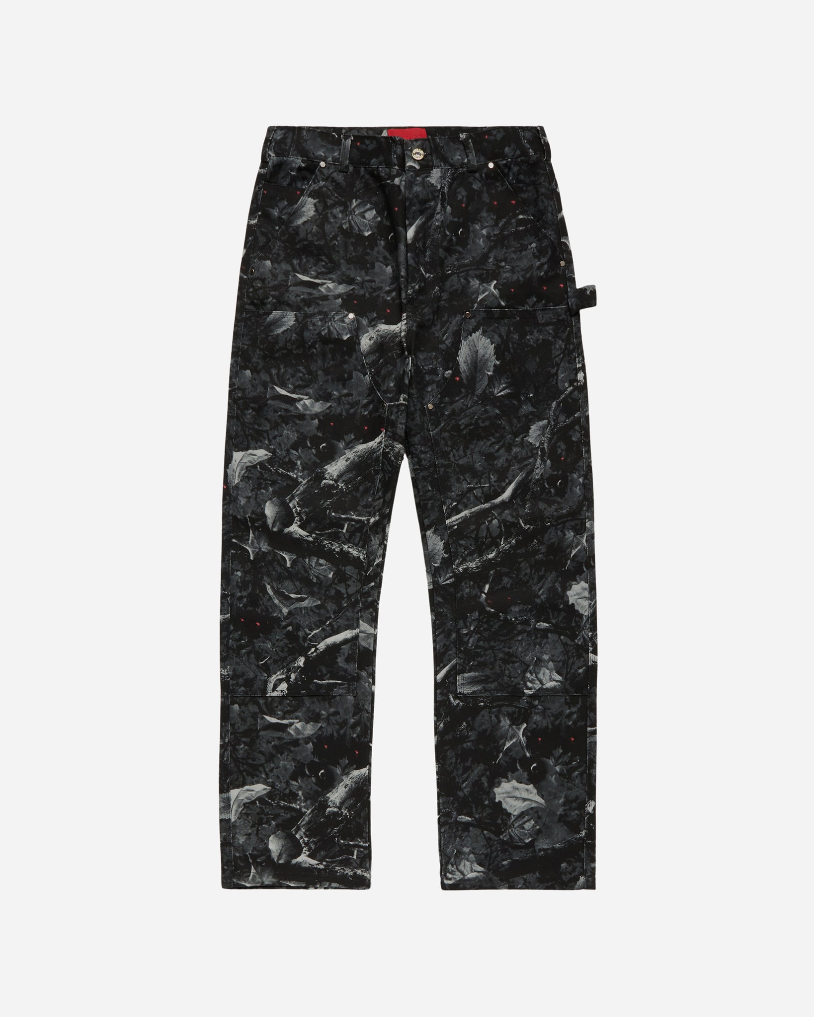 Sniper Camo Double Knee Work Pant Black