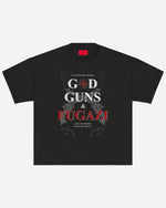 God, Guns & Fugazi Tee Black
